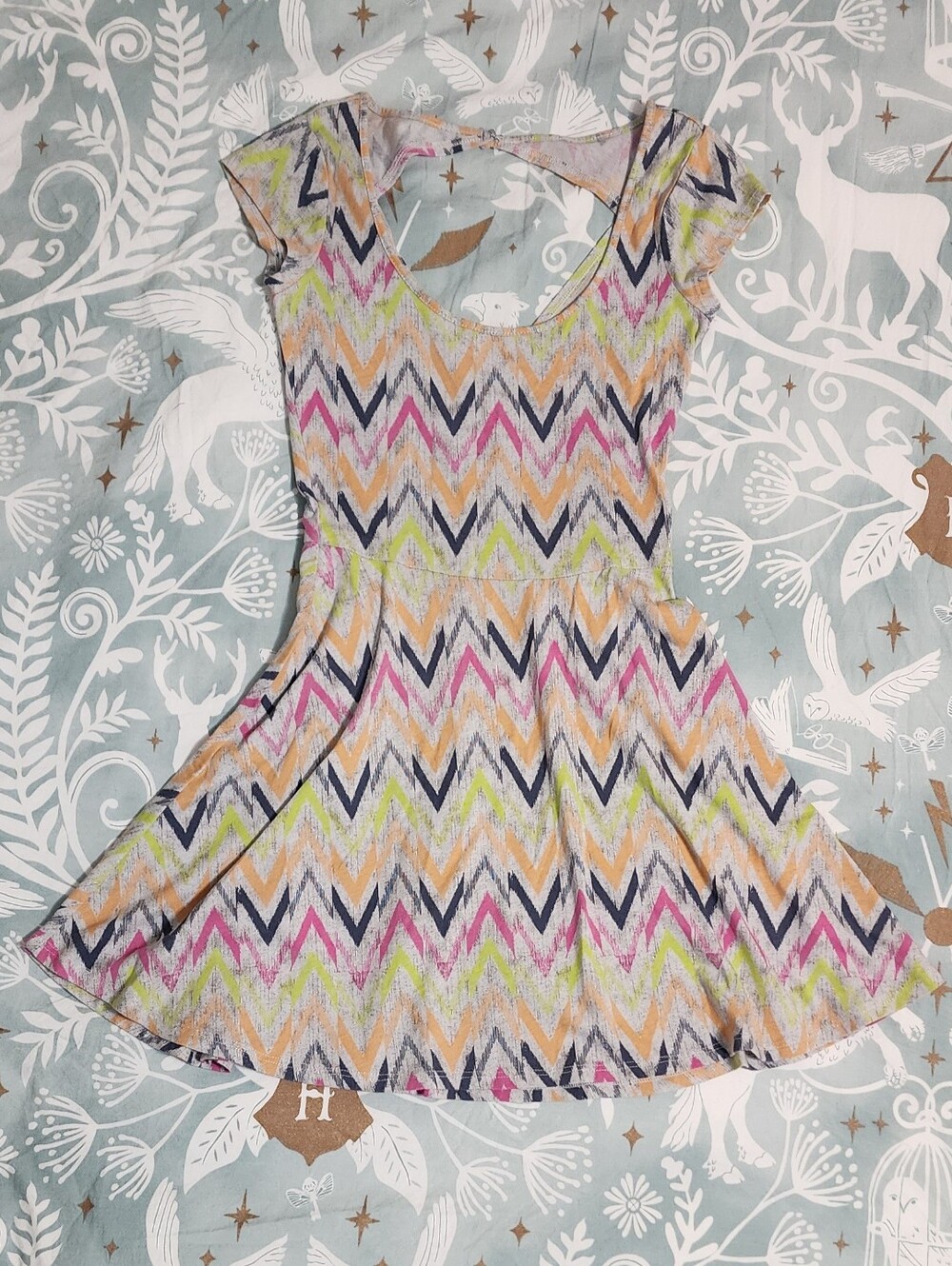 American Eagle Multicolor Chevron Dress
